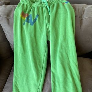 Green sweatpants